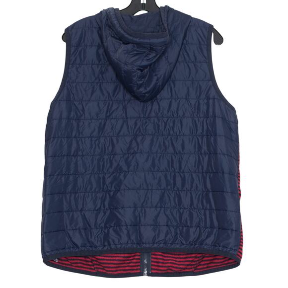 Tommy Hilfiger Vest Puffer Outdoor Casual Nautical Classic Stripe Blue Red XL - Picture 5 of 5